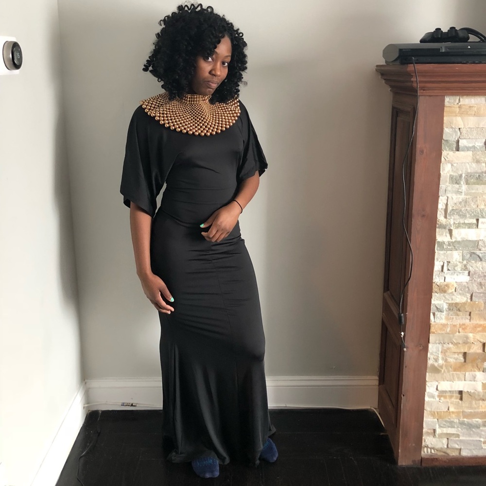 Black cocktail dress